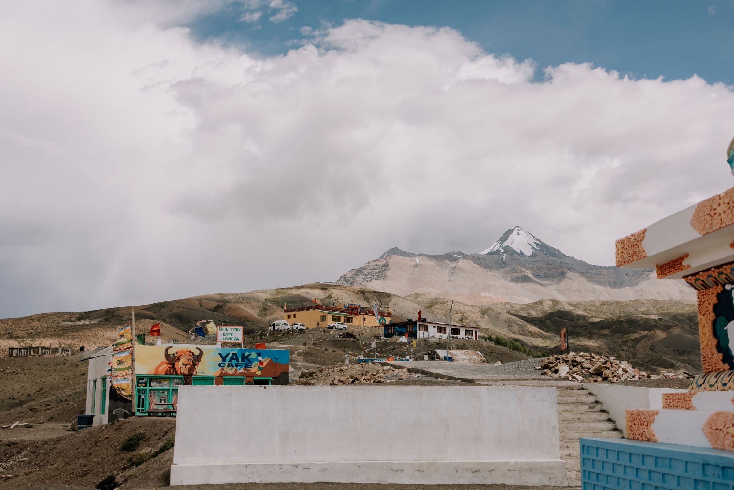 Explore the breathtaking terrain of Spiti Valley with snow-capped peaks and rustic architecture.